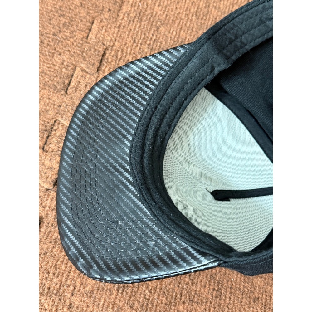 Assassins Creed Odyssey Black Snapback Hat Spartan Logo Carbon Fiber Brim Cap - Picture 5 of 10